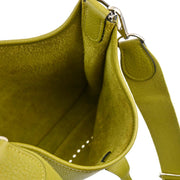 Hermes Green Taurillon Clemence Evelyne 3 PM Shoulder Bag