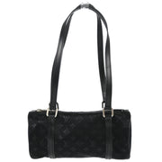 Louis Vuitton 2002 Black Monogram Satin Little Papillon M92352