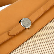 Hermes Natural Brown Toile GM Herbag a Dos Backpack