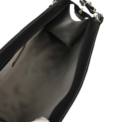 Chanel 2010-2011 Black Lambskin Icon Chain Handbag