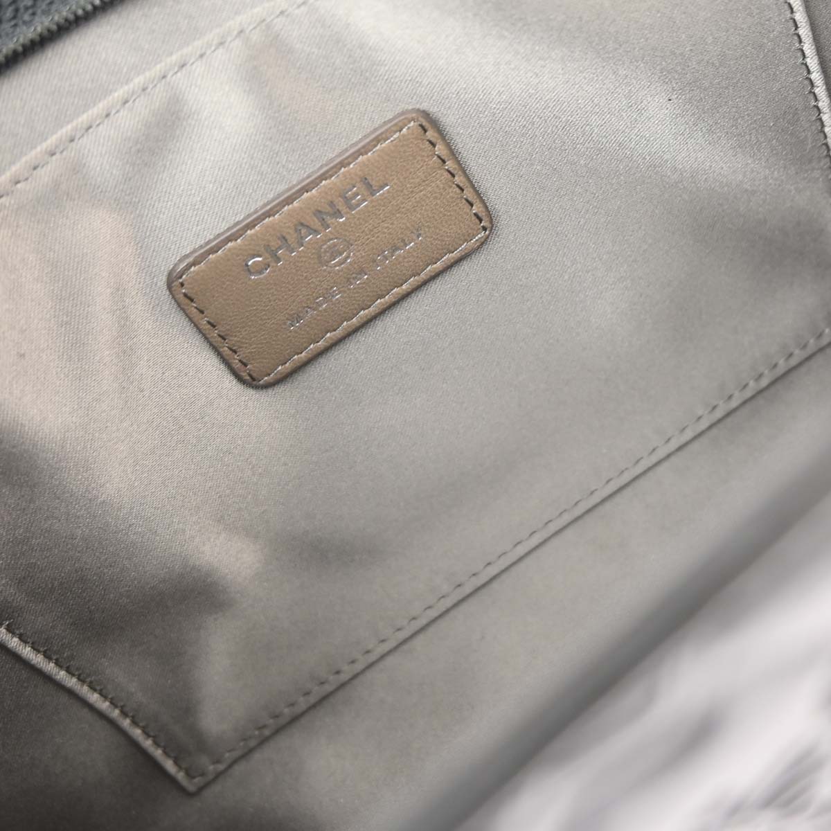 Chanel 2010-2011 Black Lambskin Icon Chain Handbag