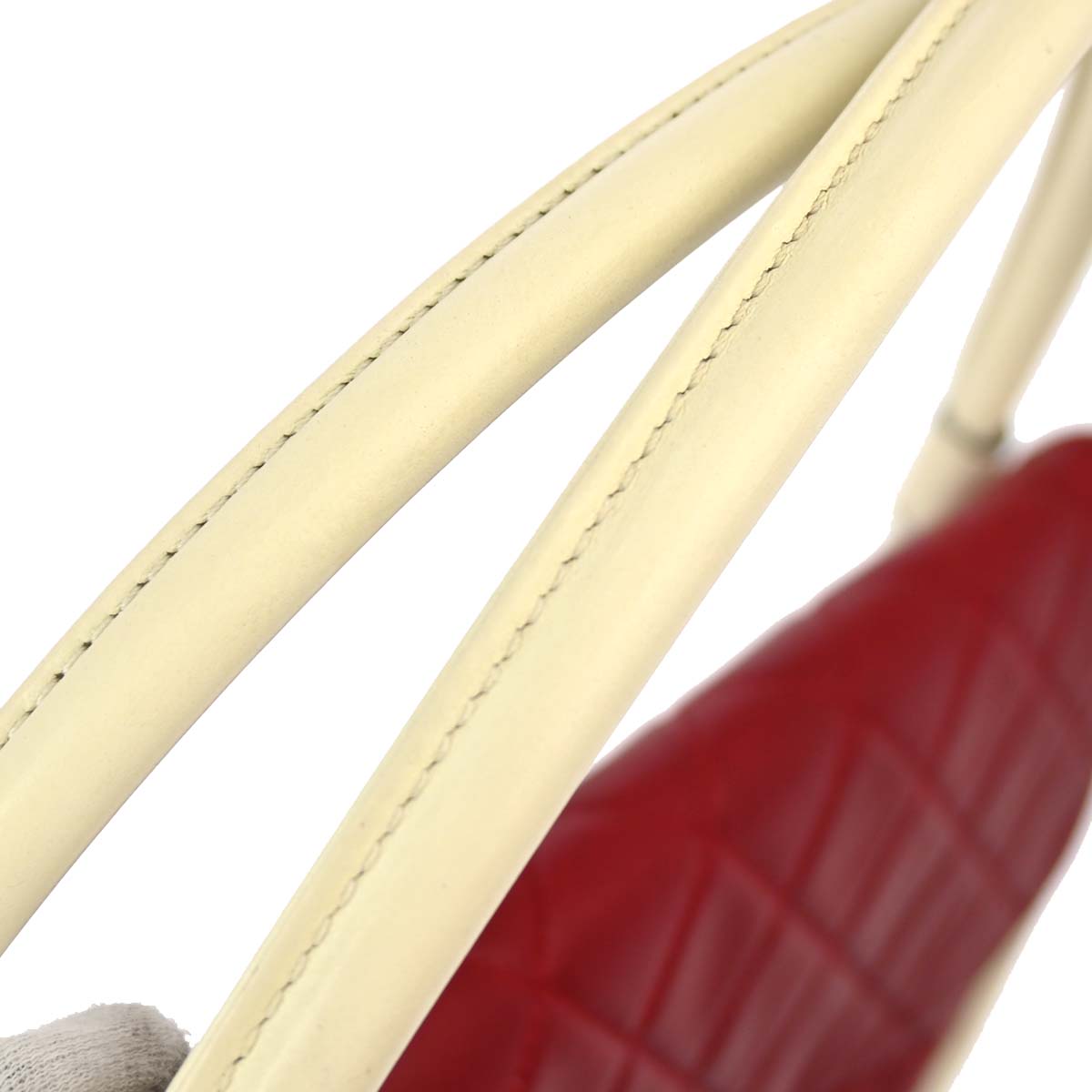 Chanel 2013-2014 Red Lambskin Medium Hula Hoop Handbag