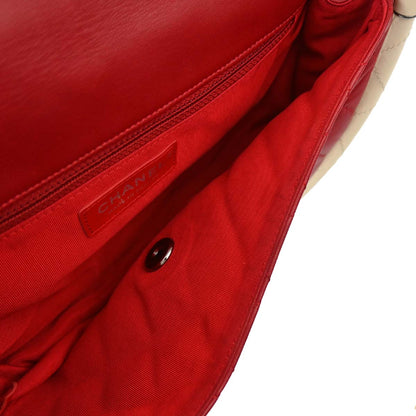 Chanel 2013-2014 Red Lambskin Medium Hula Hoop Handbag