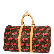 Louis Vuitton Monogram Cherry Keepall 45 Duffle Bag M95011