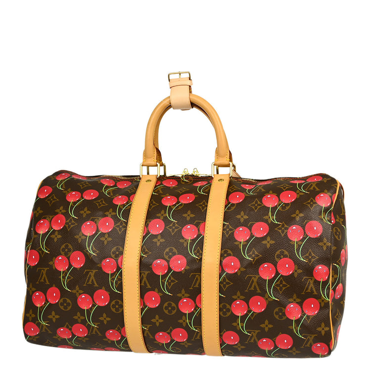 Louis Vuitton Monogram Cherry Keepall 45 Duffle Bag M95011