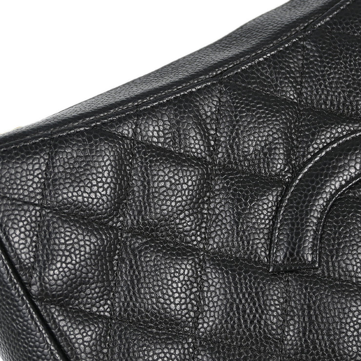 Chanel Black Caviar Hobo Handbag