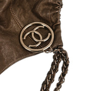 Chanel Bronze Calfskin Coco Cabas Tote Handbag