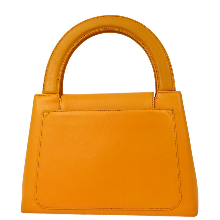 Chanel * Orange Lambskin Handbag