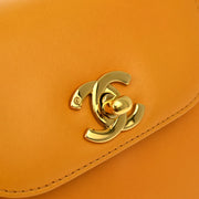 Chanel * Orange Lambskin Handbag