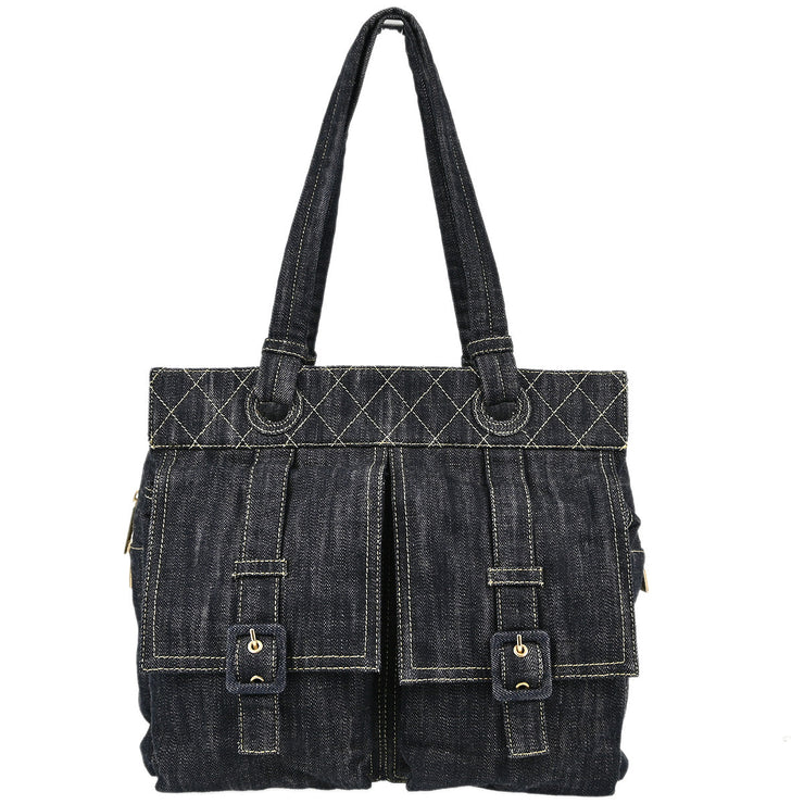 Chanel 2005-2006 Blue Denim Tote Handbag