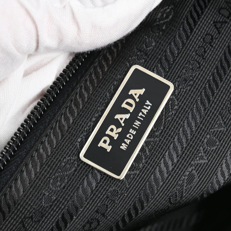 Prada Black Nylon Tote Handbag