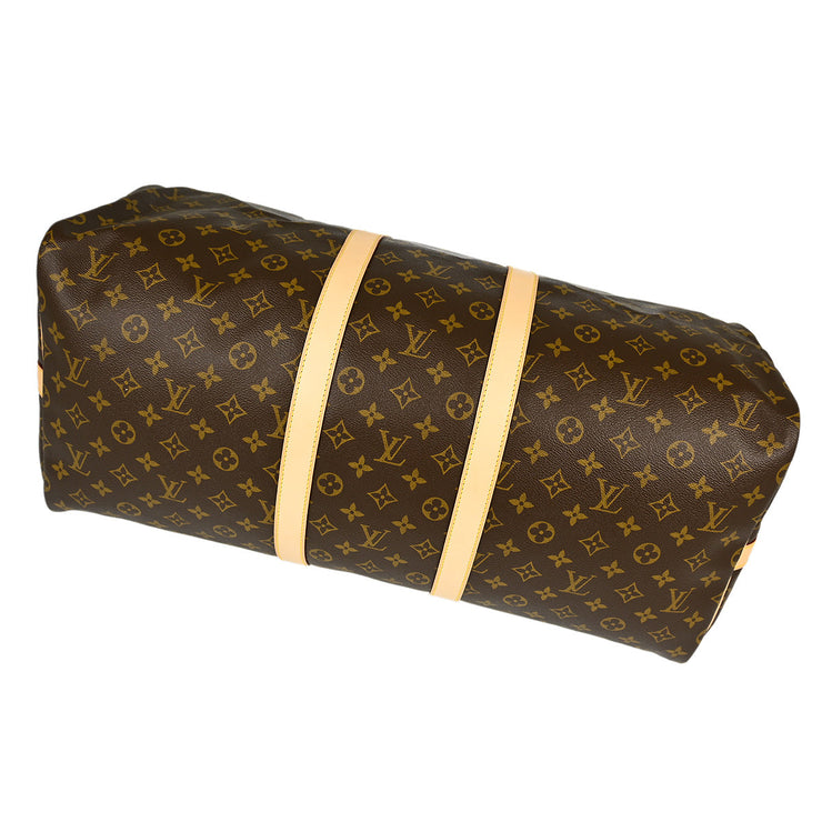 Louis Vuitton Monogram Keepall Bandouliere 55 Duffle Bag M41414