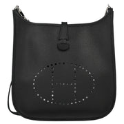 Hermes Black Epsom Evelyne PM Shoulder Bag