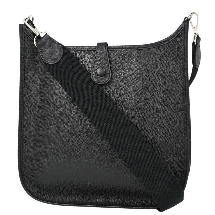 Hermes Black Epsom Evelyne PM Shoulder Bag