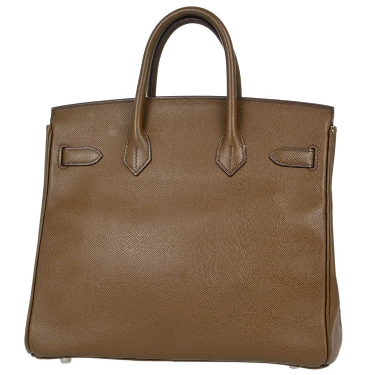 Hermes Taupe Gray Epsom Haut a Courroies 28 Handbag