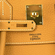 Hermes Natural Sable Fjord Birkin 35 Handbag