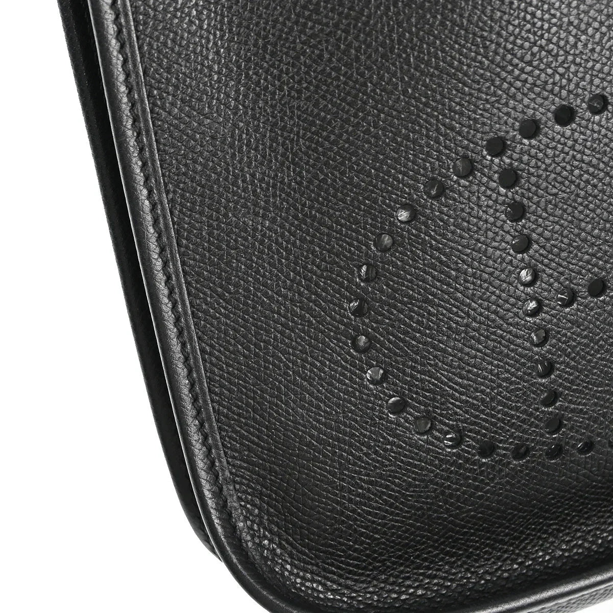 Hermes 2004 Black Epsom Evelyne TPM Shoulder Bag