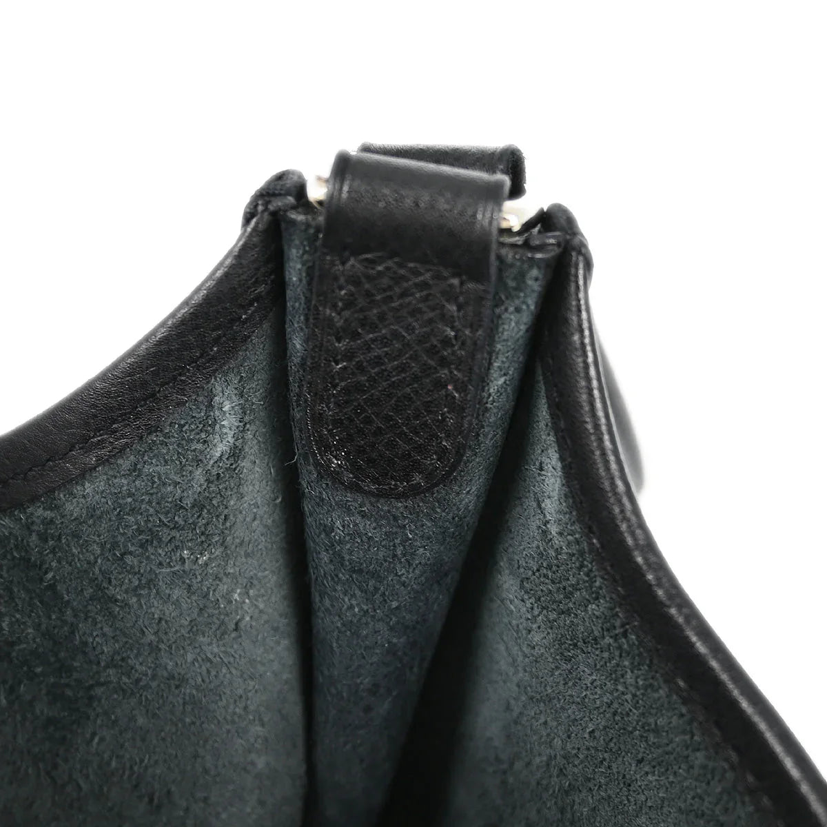Hermes 2004 Black Epsom Evelyne TPM Shoulder Bag