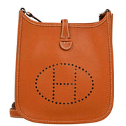 Hermes Brown Epsom Evelyne TPM Shoulder Bag