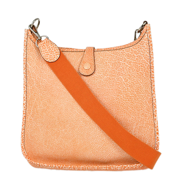 Hermes Orange Dalmatian Evelyne 29 PM Shoulder Bag