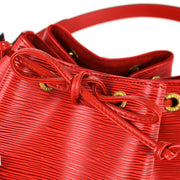 Louis Vuitton Red Epi Petite Noe Bucket Shoulder Bag M44107