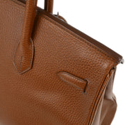 Hermes Brown Ardennes Birkin 35 Handbag