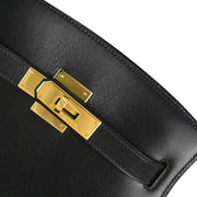 Hermes 2000 Black Box Calf Kelly Sport MM Shoulder Bag