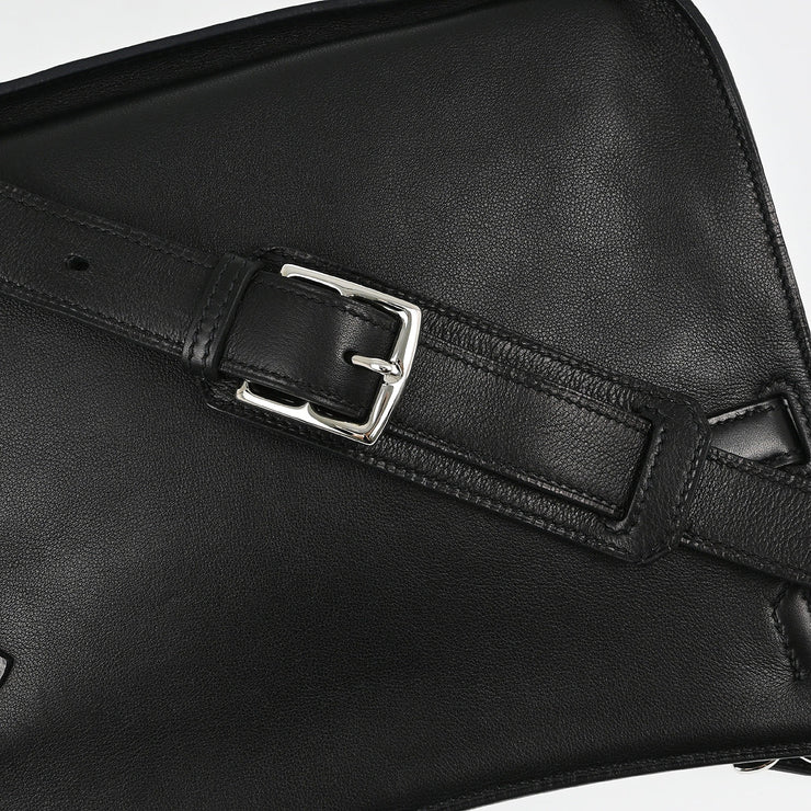 Hermes Black Swift Jypsiere 28 Shoulder Bag