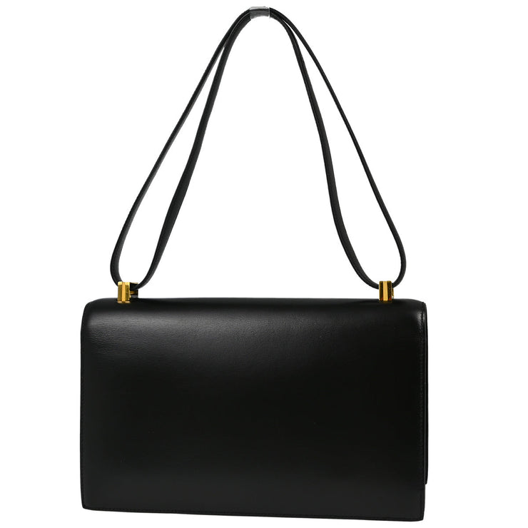 Hermes Black Box Calf Shoulder Bag