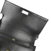 Hermes Black Box Calf Shoulder Bag