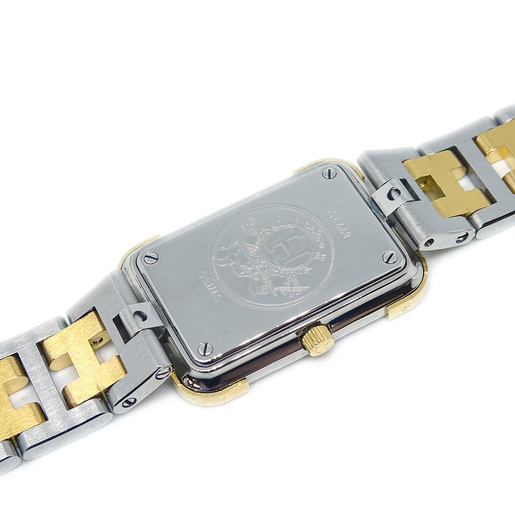 Hermes Croisiere Quartz Watch SS Gold