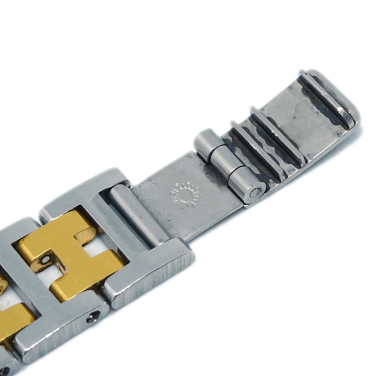 Hermes Clipper Quartz Watch SS Gold