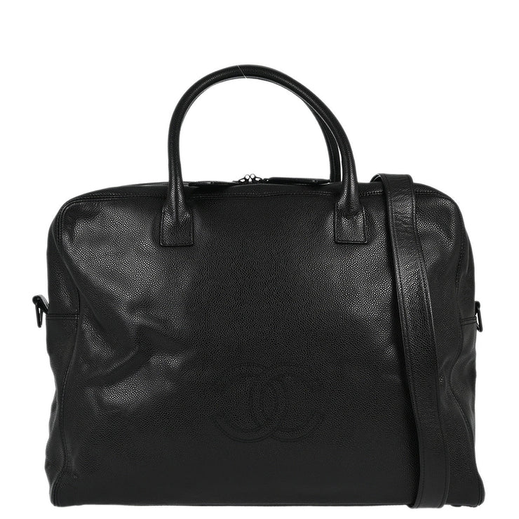 Chanel Black Caviar 2way Shoulder Handbag