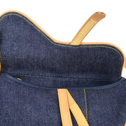 Christian Dior Navy Denim Saddle Handbag