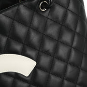 Chanel Black Calfskin Cambon Ligne Tote Handbag