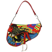 Christian Dior Multicolor Dior Mania Saddle Handbag