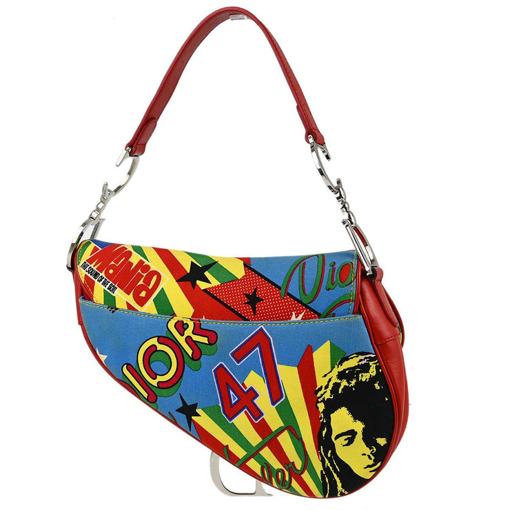 Christian Dior Multicolor Dior Mania Saddle Handbag