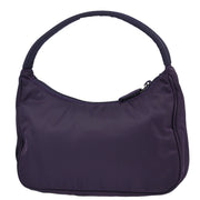 Prada Purple Nylon Hobo Handbag