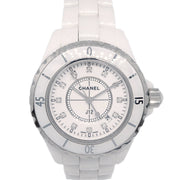 Chanel Ref.H1628 J12 Quartz 33mm Watch Ceramic SS Diamond