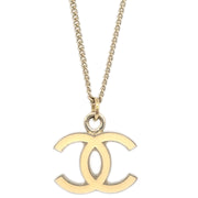 Chanel CC Chain Necklace White Gold 07V