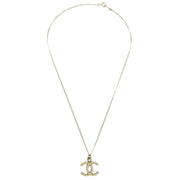 Chanel CC Chain Necklace White Gold 07V