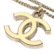 Chanel CC Chain Necklace White Gold 07V