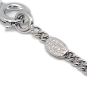 Chanel CC Chain Necklace Pendant Rhinestone Silver 07V