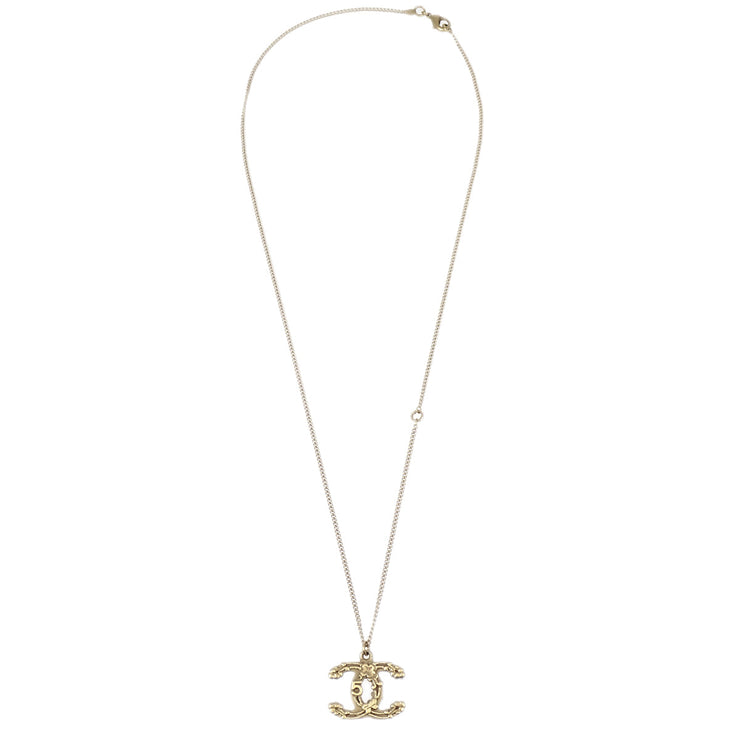 Chanel Gold CC Chain Pendant Necklace 06P