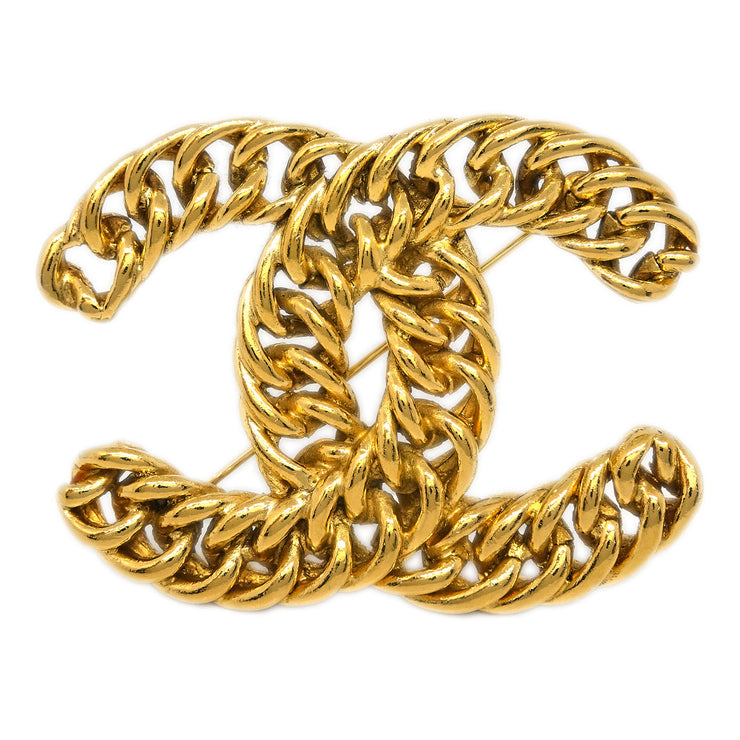 Chanel Gold CC Brooch Pin 1107