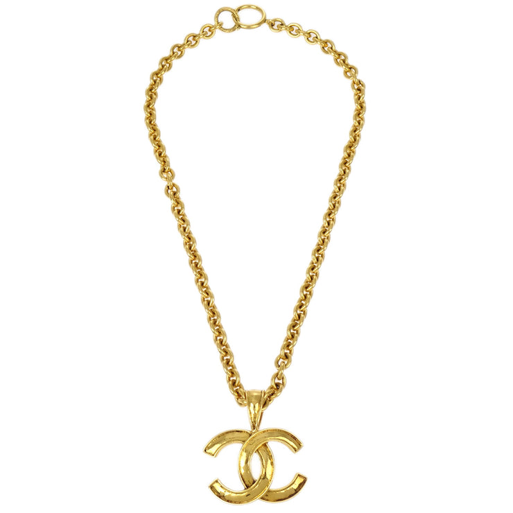 Chanel Gold CC Chain Pendant Necklace 94P