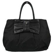 Prada Black Nylon Tote Handbag