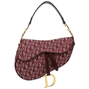 Christian Dior Bordeaux Trotter Saddle Handbag