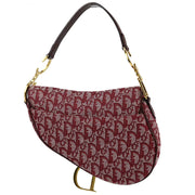 Christian Dior Bordeaux Trotter Saddle Handbag