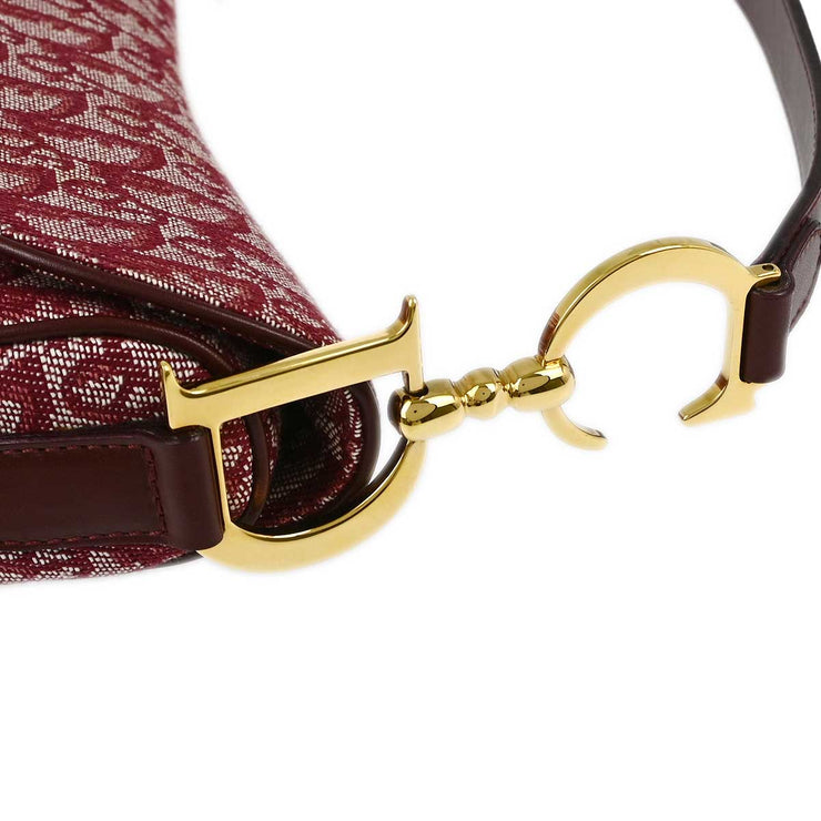 Christian Dior Bordeaux Trotter Saddle Handbag